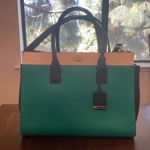 Turquoise Green Kate Spade Saffiano Leather Purse